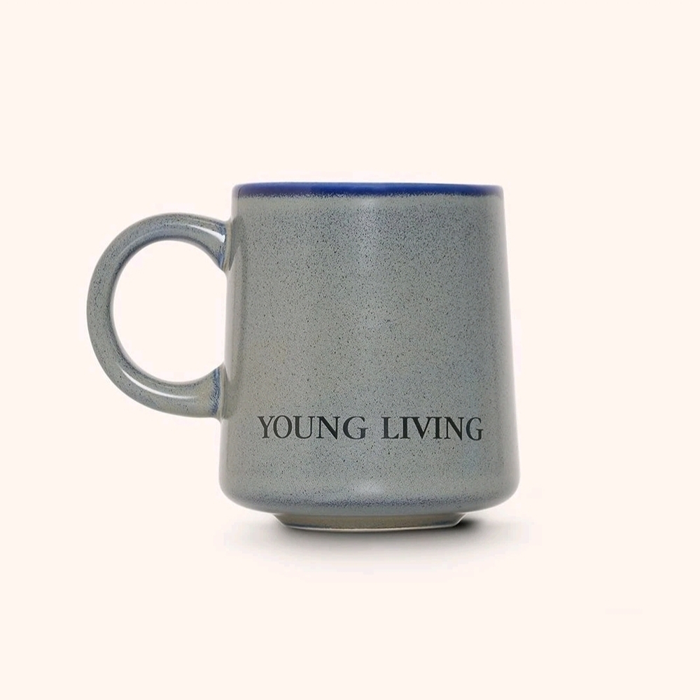 Young Living Foundation Mug Coffee Tea  USA  handmade Stoneware Brand‎ New NIB